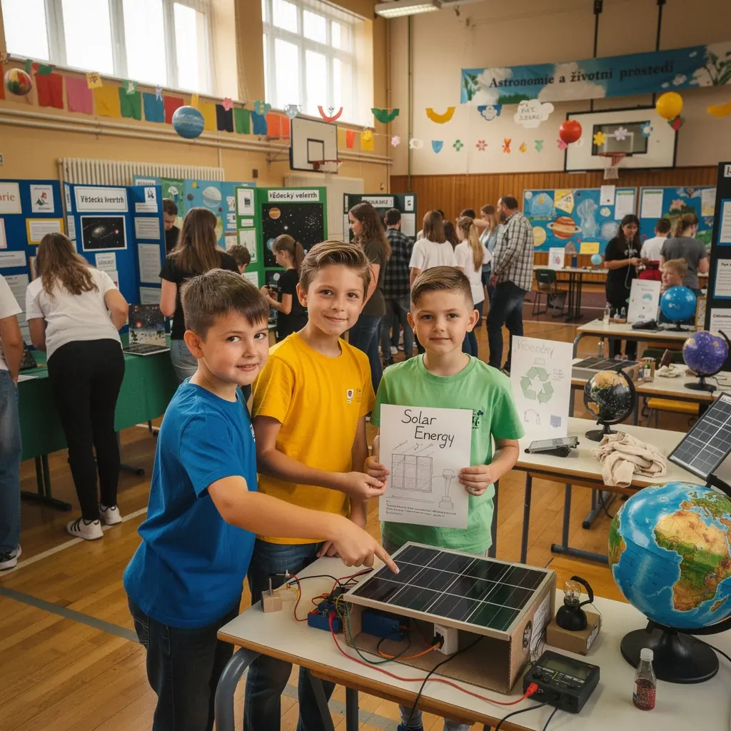 Kniha o biologii s ilustracemi různých druhů rostlin a živočichů.