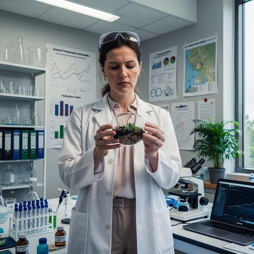 Ilustrace zachycující cyklus vody v přírodě s různými fázemi.