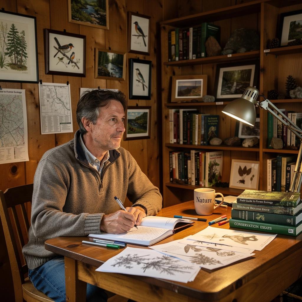 Kniha o ekologii s fotografiemi ohrožených druhů a ochrany životního prostředí.